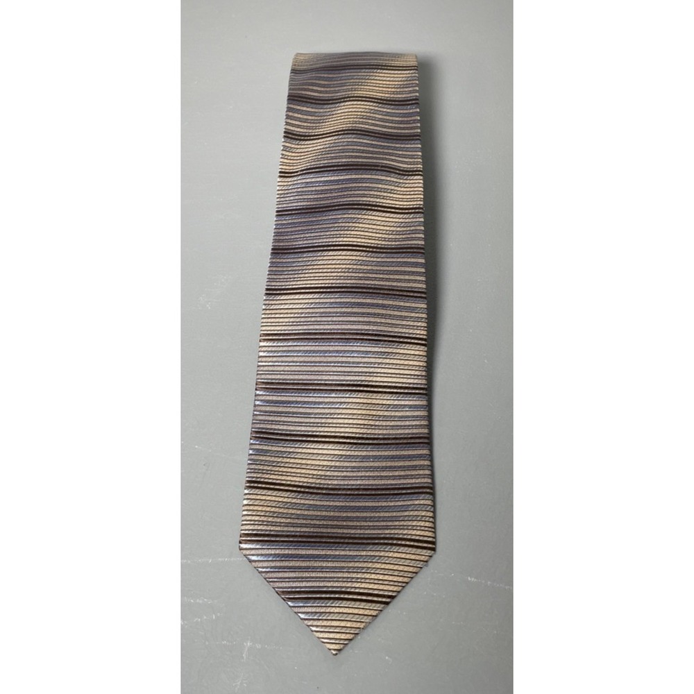 Valerio Garati Men's Pure Silk Tie Handmade Striped Neckties